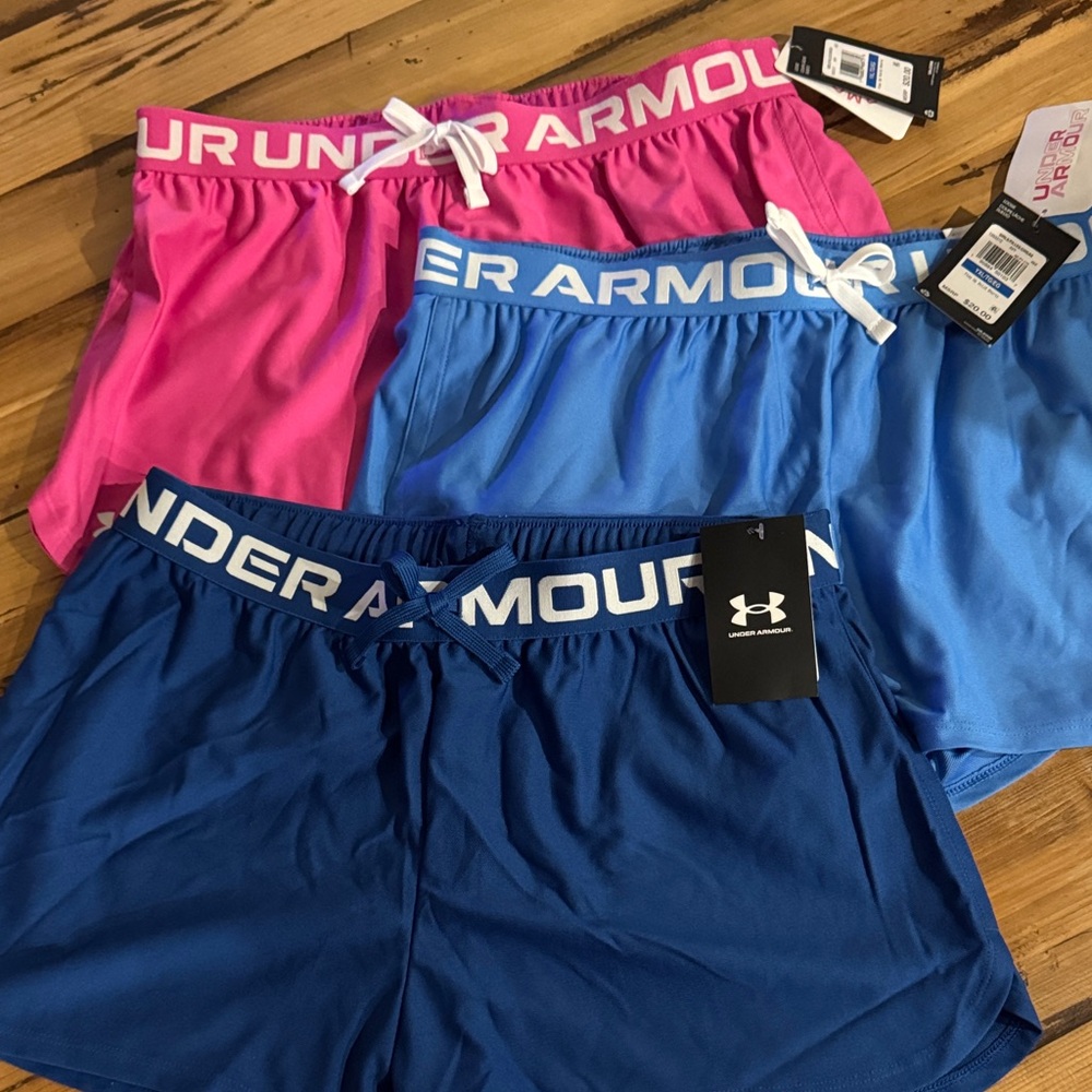 Under Armour Girls Shorts - 3 pairs
